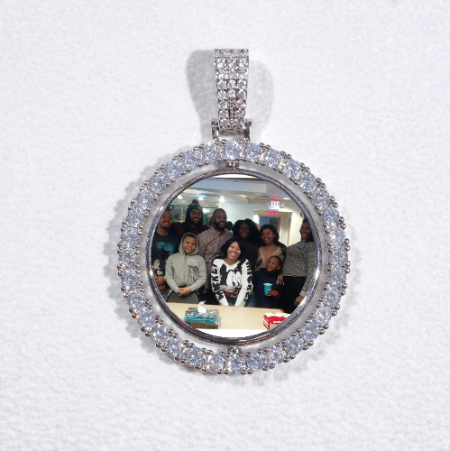 3D Spinning 2-Faced Custom Picture Pendant