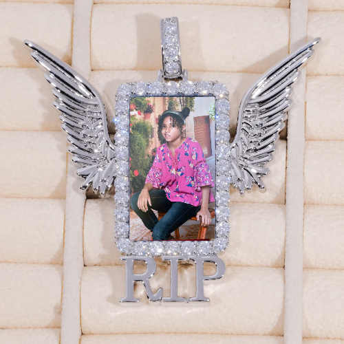 RIP WING 3D CUSTOM PICTURE PENDANT
