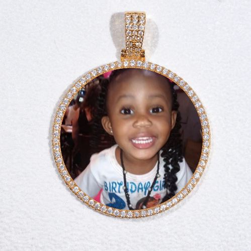 MEDIUM 3D CIRCLE CUSTOM PICTURE PENDANT