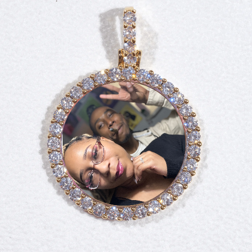 3D CIRCLE CUSTOM PICTURE PENDANT SMALL SIZE