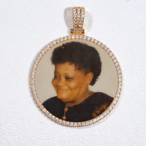 MEDIUM 3D CIRCLE CUSTOM PICTURE PENDANT