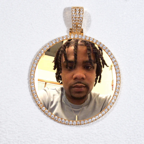 MEDIUM 3D CIRCLE CUSTOM PICTURE PENDANT