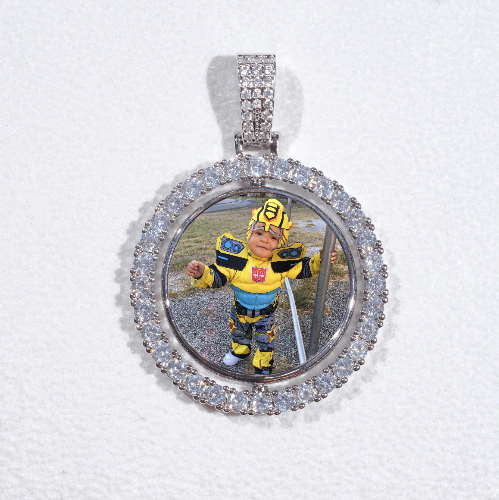 3D Spinning 2-Faced Custom Picture Pendant