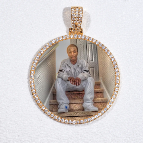 MEDIUM 3D CIRCLE CUSTOM PICTURE PENDANT