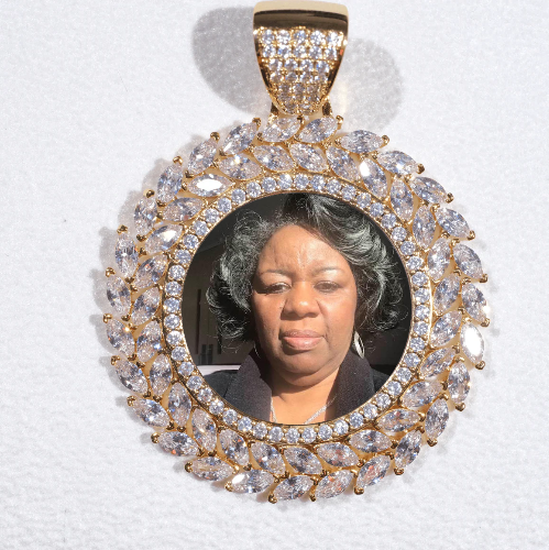 Large 3D Wheat Ear Custom Picture Pendant