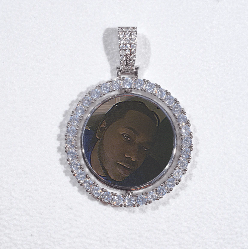 3D Spinning 2-Faced Custom Picture Pendant