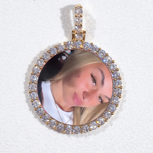 3D CIRCLE CUSTOM PICTURE PENDANT SMALL SIZE
