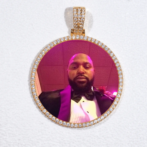 MEDIUM 3D CIRCLE CUSTOM PICTURE PENDANT