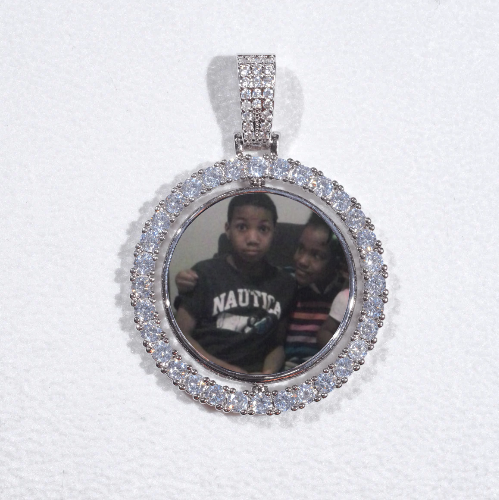 3D Spinning 2-Faced Custom Picture Pendant