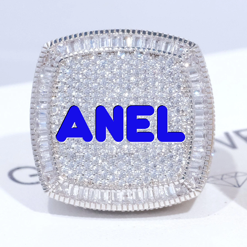 CUSTOM LETTER 3D ICED RING