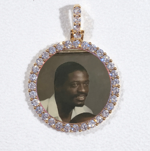 3D CIRCLE CUSTOM PICTURE PENDANT SMALL SIZE
