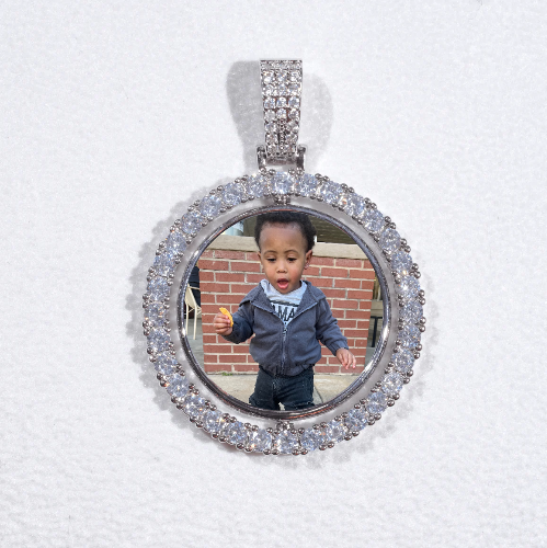 3D Spinning 2-Faced Custom Picture Pendant