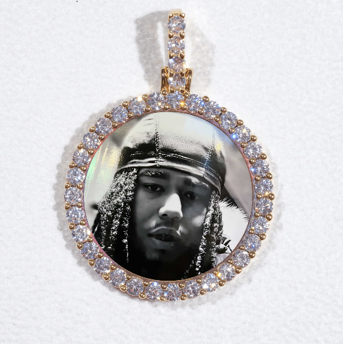 3D CIRCLE CUSTOM PICTURE PENDANT SMALL SIZE