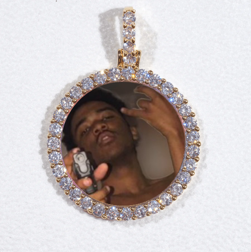 3D CIRCLE CUSTOM PICTURE PENDANT SMALL SIZE