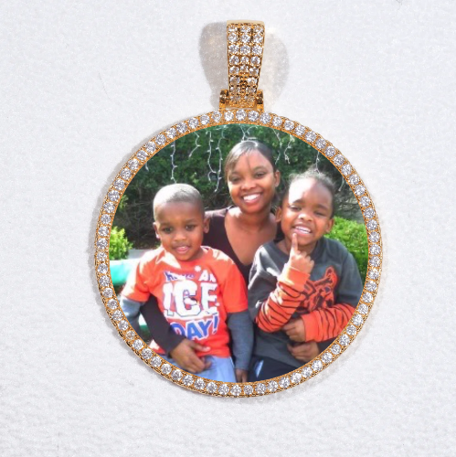 MEDIUM 3D CIRCLE CUSTOM PICTURE PENDANT