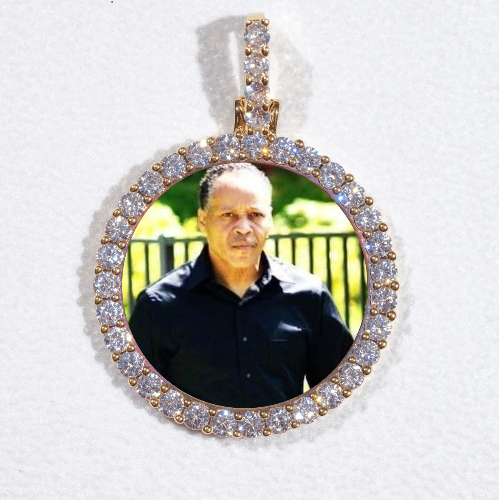 3D CIRCLE CUSTOM PICTURE PENDANT SMALL SIZE