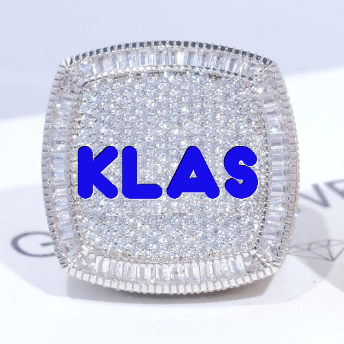 CUSTOM LETTER 3D ICED RING