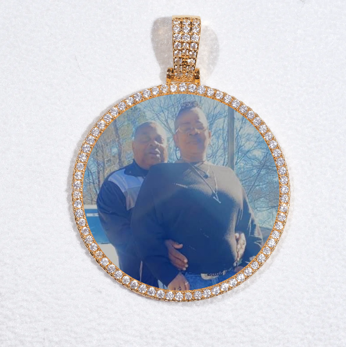 MEDIUM 3D CIRCLE CUSTOM PICTURE PENDANT