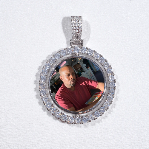 3D Spinning 2-Faced Custom Picture Pendant