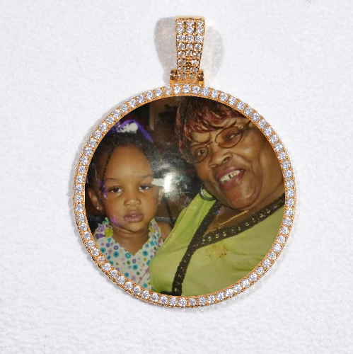 MEDIUM 3D CIRCLE CUSTOM PICTURE PENDANT