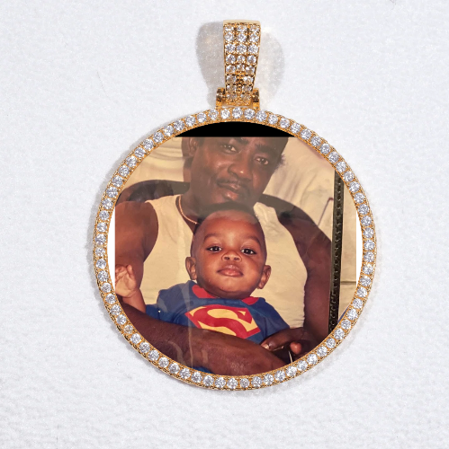 MEDIUM 3D CIRCLE CUSTOM PICTURE PENDANT