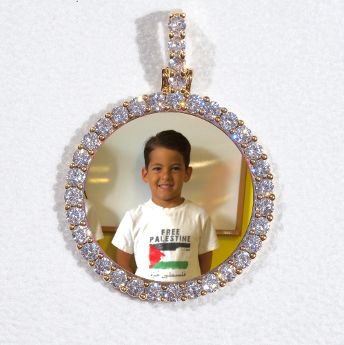 3D CIRCLE CUSTOM PICTURE PENDANT SMALL SIZE