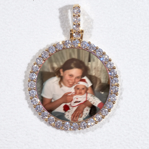 3D CIRCLE CUSTOM PICTURE PENDANT SMALL SIZE