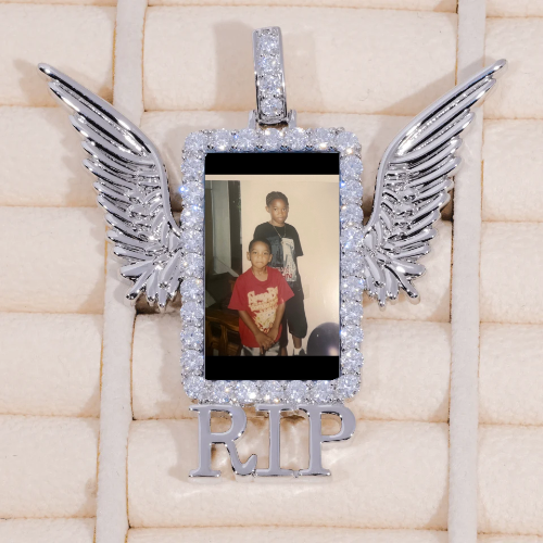 RIP WING 3D CUSTOM PICTURE PENDANT