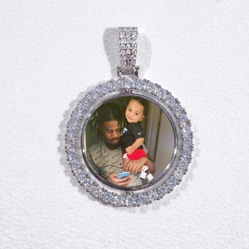 3D Spinning 2-Faced Custom Picture Pendant