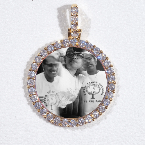 3D CIRCLE CUSTOM PICTURE PENDANT SMALL SIZE