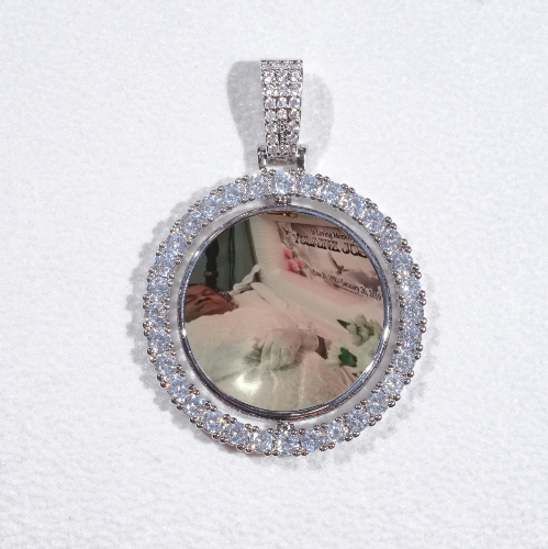 3D Spinning 2-Faced Custom Picture Pendant