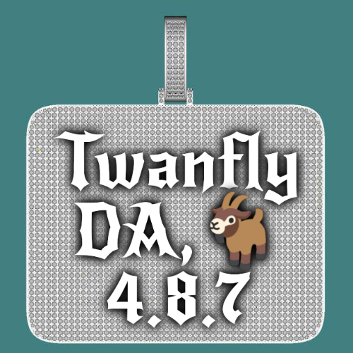 CUSTOM LETTER NECKLACE 3D BIG SQUARE