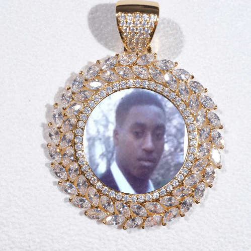 Large 3D Wheat Ear Custom Picture Pendant