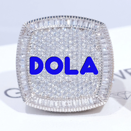 CUSTOM LETTER 3D ICED RING