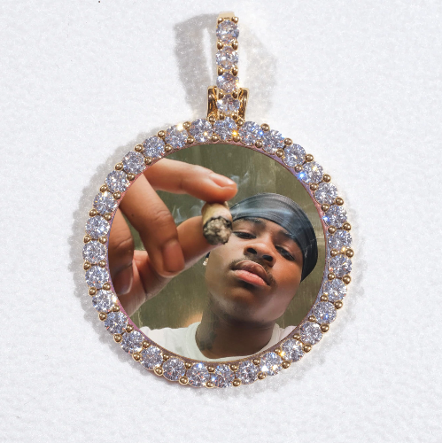 3D CIRCLE CUSTOM PICTURE PENDANT SMALL SIZE