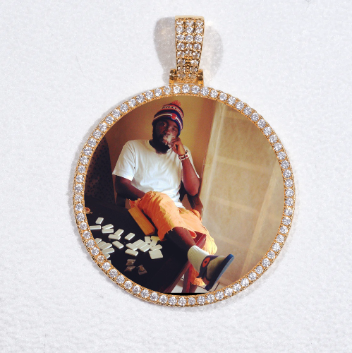 MEDIUM 3D CIRCLE CUSTOM PICTURE PENDANT