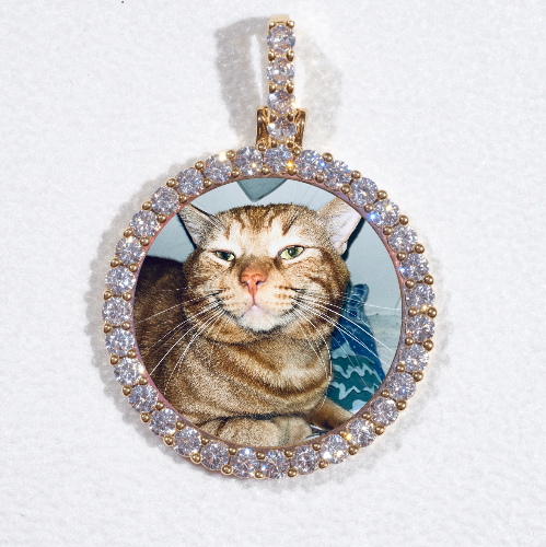 3D CIRCLE CUSTOM PICTURE PENDANT SMALL SIZE