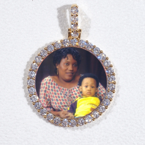 3D CIRCLE CUSTOM PICTURE PENDANT SMALL SIZE