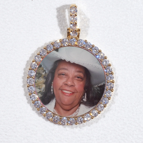 3D CIRCLE CUSTOM PICTURE PENDANT SMALL SIZE