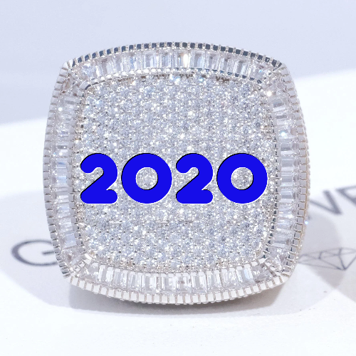 CUSTOM LETTER 3D ICED RING