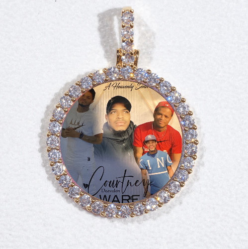 3D CIRCLE CUSTOM PICTURE PENDANT SMALL SIZE