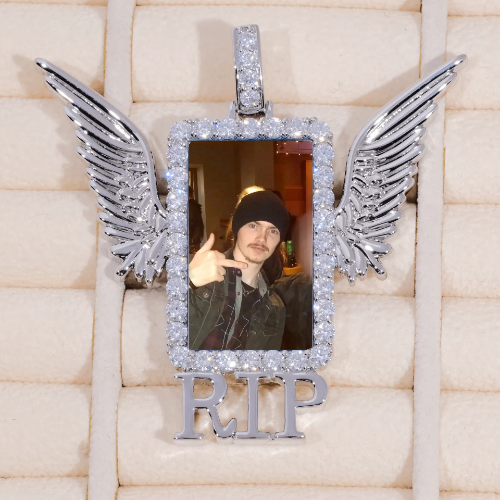 RIP WING 3D CUSTOM PICTURE PENDANT