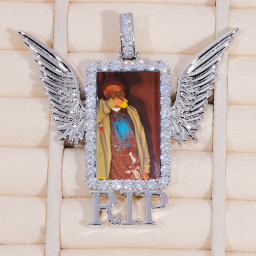 RIP WING 3D CUSTOM PICTURE PENDANT