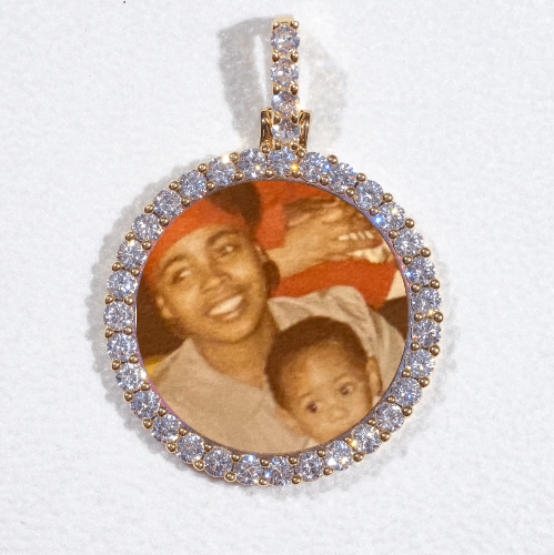 3D CIRCLE CUSTOM PICTURE PENDANT SMALL SIZE