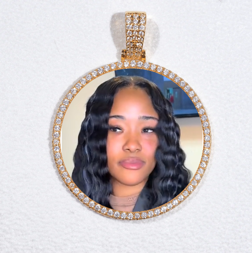 MEDIUM 3D CIRCLE CUSTOM PICTURE PENDANT