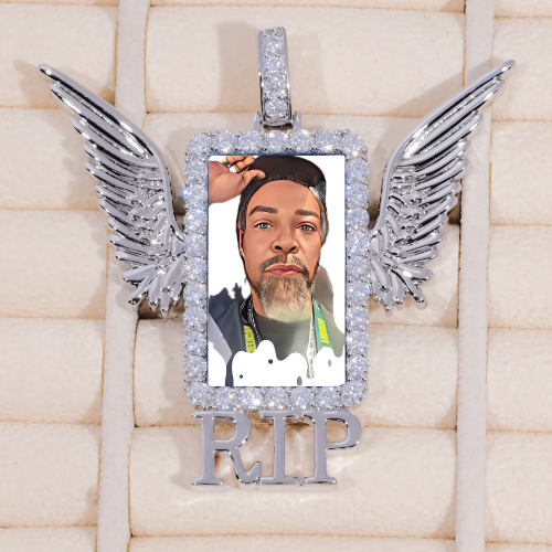 RIP WING 3D CUSTOM PICTURE PENDANT