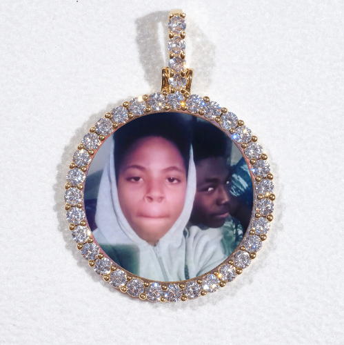 3D CIRCLE CUSTOM PICTURE PENDANT SMALL SIZE