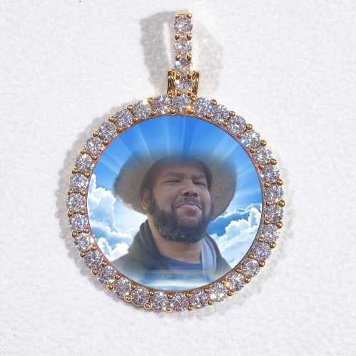 3D CIRCLE CUSTOM PICTURE PENDANT SMALL SIZE