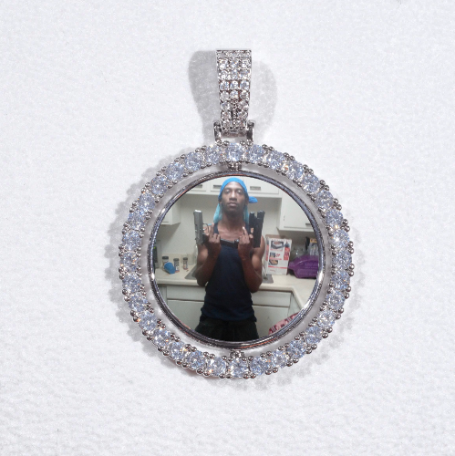 3D Spinning 2-Faced Custom Picture Pendant