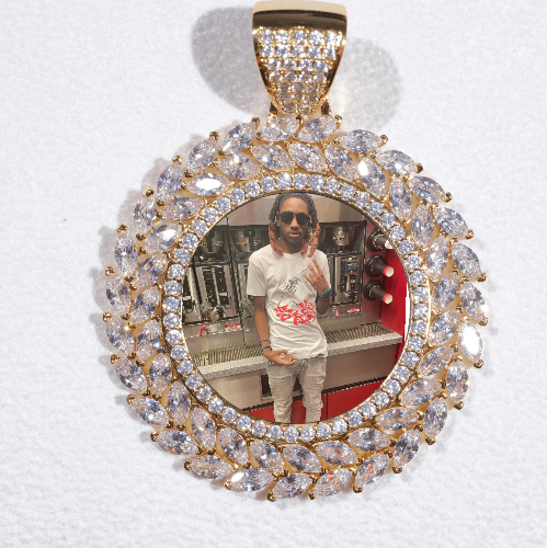 Large 3D Wheat Ear Custom Picture Pendant